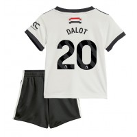 Manchester United Diogo Dalot #20 Rezervni Dres za djecu 2024-25 Kratak Rukav (+ Kratke hlače)